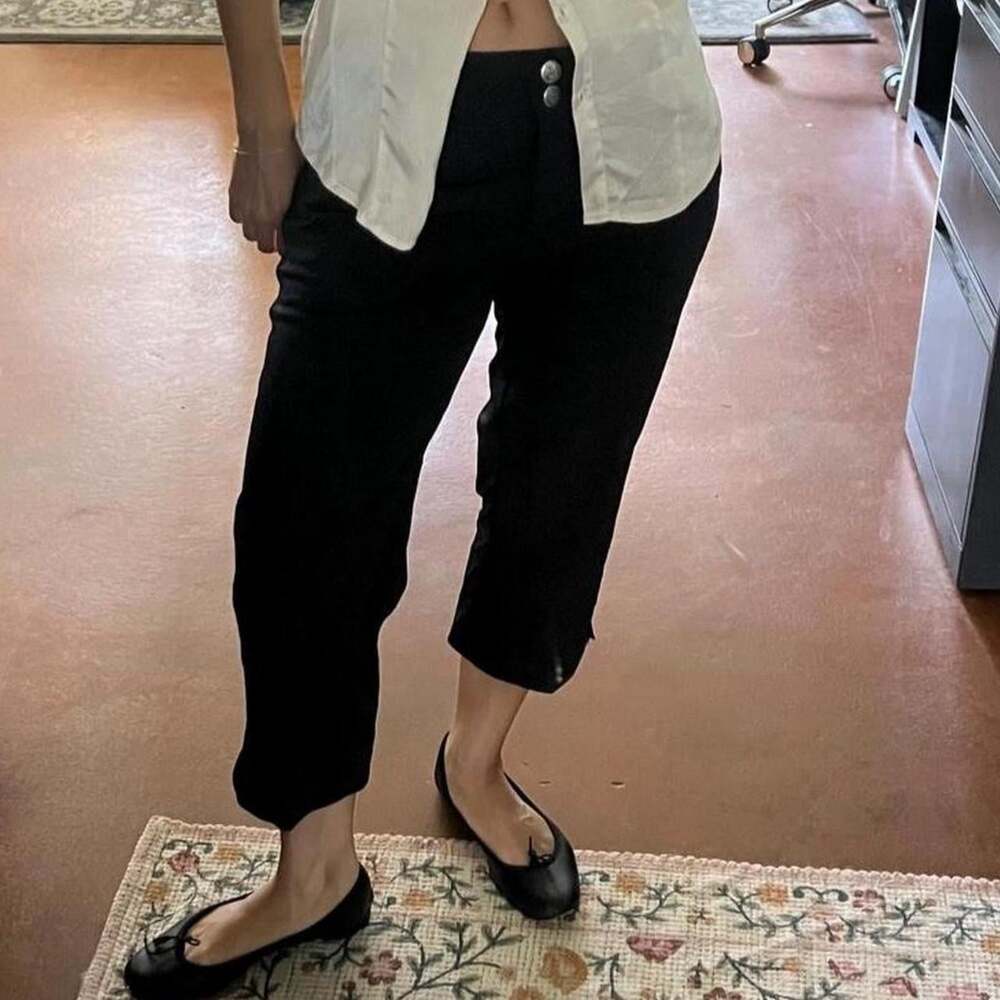 Daily Sports Women's Black and White Trousers